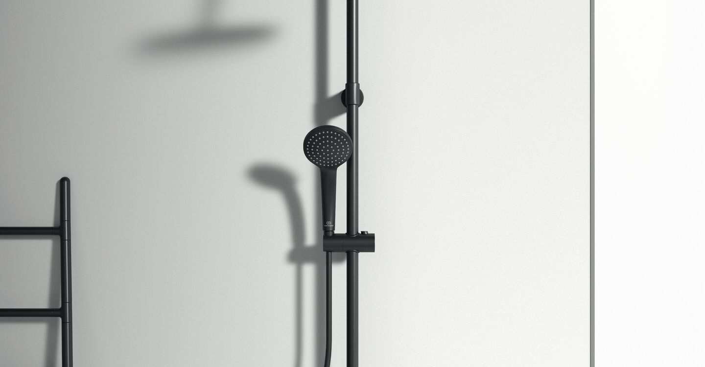 Ideal Standard CeraTherm - Grifo termostático de bañera, negro A7544XG